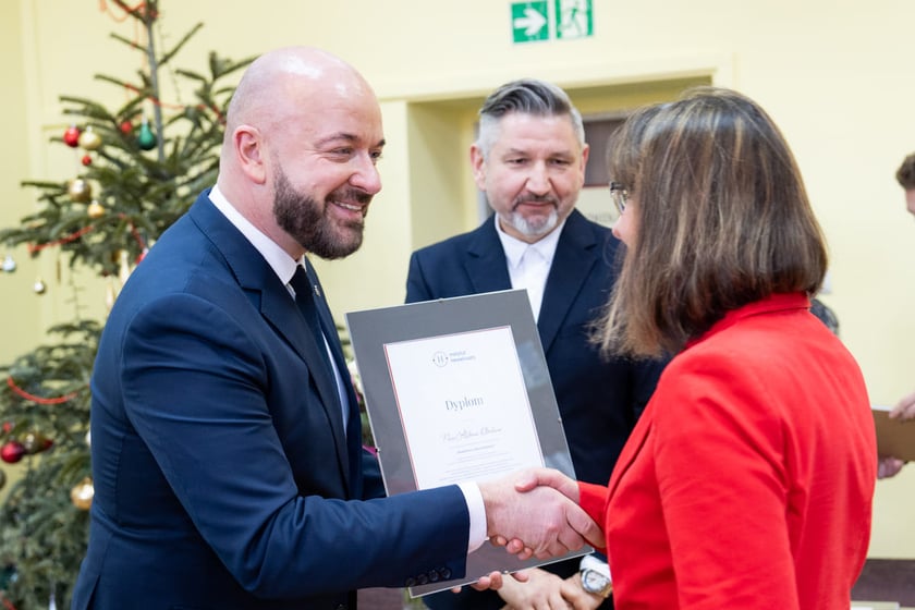 Wręczenie dyplomów dyrektorom placówek oświatowych, 10.01.2024